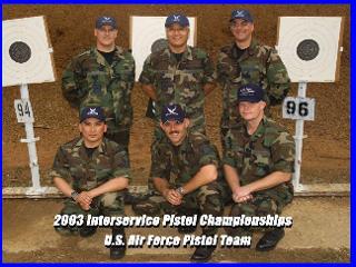2003 Interservice USAF Pistol Team