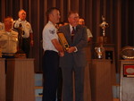 SSgt Jeff O'Connor receiving Twining Award from Mr. Bill Blankenship