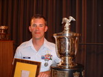 SSgt Jeff O'Connor with General Twining Trophy and Plaque
