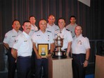 2002 USAF National Pistol Team with General Twining Trophy and Plaque
