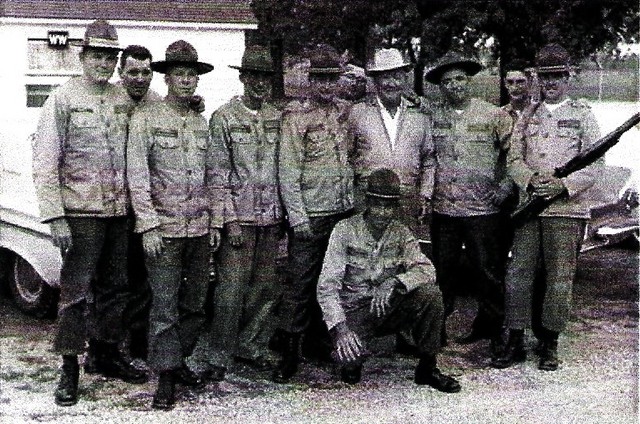 Team Members with Col Frank Palmer (coach) 