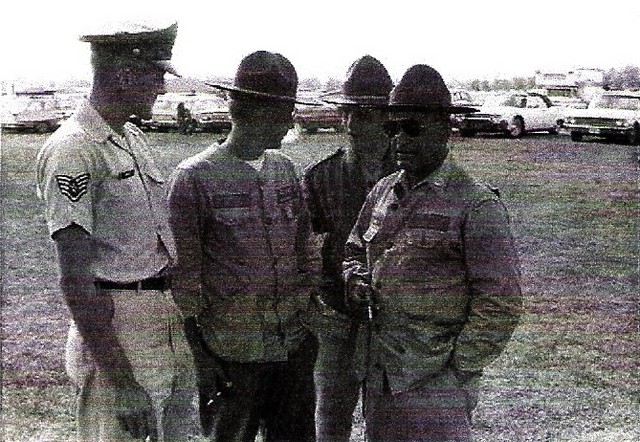 SSgt Robert Ward, TSgt Charles Hathaway, A1C Finton Stewart, MSgt Gilbert Kemm
