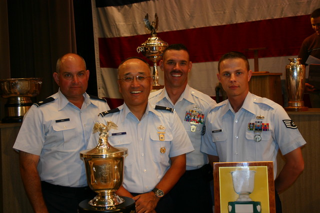 2006 USAF National Pistol Team with the NRA Twining Trophy.  See Team News for more information.