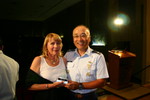 Kathy Chatterton receiving AF 'Thank You' from Col Chang