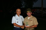 Col Joe Chang presenting AF 'Thank You' to CWO Billy Ray Williamson