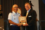 Col Chang receiving the General LeMay Award. See Team News for more information.