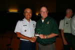 Col Chang presenting AF 'Thank You' to Michael Behnke (USAMU)