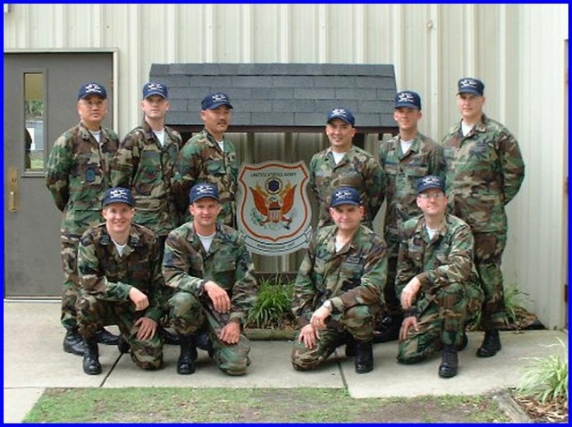 The 2001 USAF Interservice Pistol Team
LtCol Joe Chang, Capt David Taylor, TSgt Ricky Hamada, TSgt Alex Barin, SSgt Jeffery O'Connor, Maj Arthur Rozier, 1Lt Adam Curtis, SSgt John Pollert, Maj Mark Hays, Maj Stephen Swartz