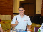 A1C Alex Callage (InterNational Pistol Team) displaying his raffle award