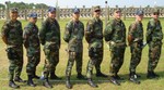Team Readied for the Combat Match - Left to Right: Col Joe Chang, Capt Mike McGivern, LtCol Mark Hays, SSgt Sergey Aguryanov, MSgt Dan Bouchee, LtCol Art Rozier, LtCol Mark Teskey, SSgt Kallan Slater