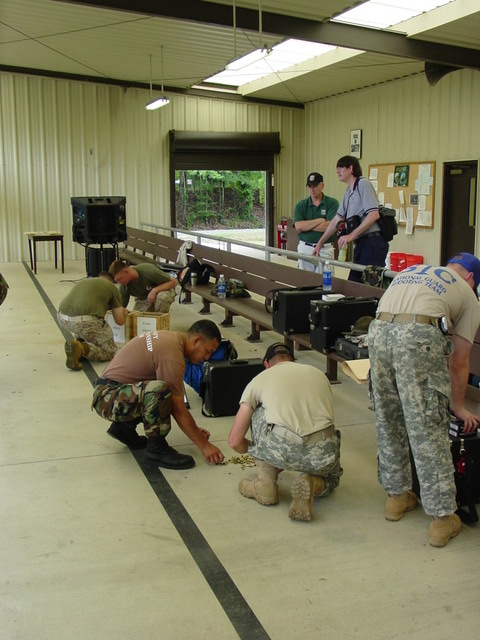 Brass pickup at the firing line