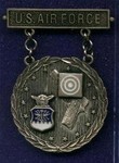 Silver Air Force Excellence In Competition Pistol Badge