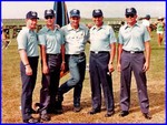 1983 USAF National Pistol Team
SSgt Jim-Bob McCarty, Capt Eli Colotta, Mr. Bruce Woodford, Col George Jatras, SSgt Edgar Smith