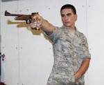 Amn Alexander Callage
International Team Member with his TOZ-35M Free Pistol